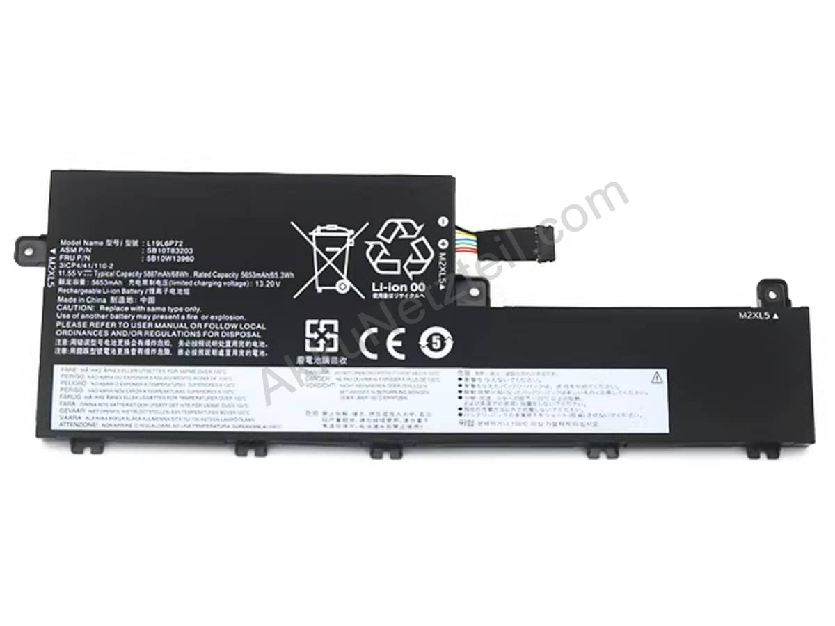 Akku für LENOVO L19C6P72